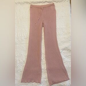 Cozy Pink Knit Bottoms